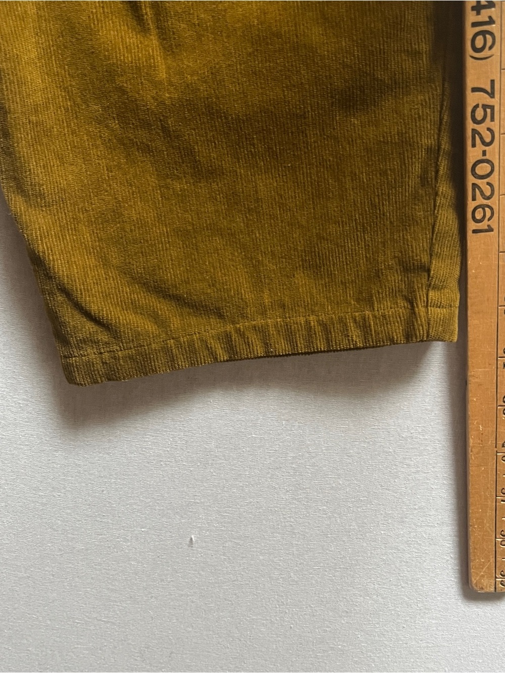 Apuntob 100% Cotton Mustard Yellow Corduroy Trousers Made in Italy Size S - Picture 9 of 11